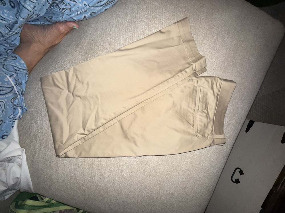 Banana Republic Slim Fit Khaki Black Chino Pants Men's 33x32 - Picture 2 of 4